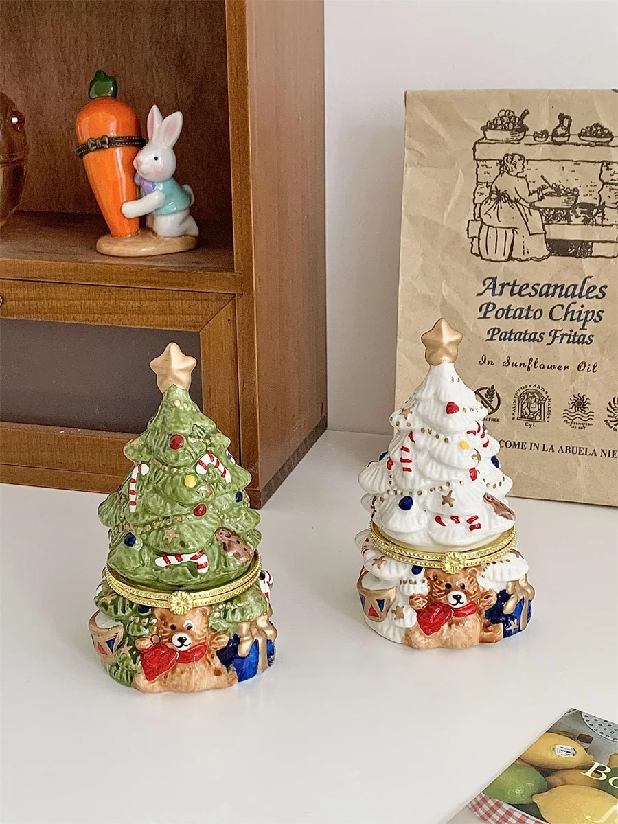 Christmas Mini Animal Ornaments Cute Santa Claus Snowman Tabletop Miniature Landscape Christmas Atmosphere Decoration