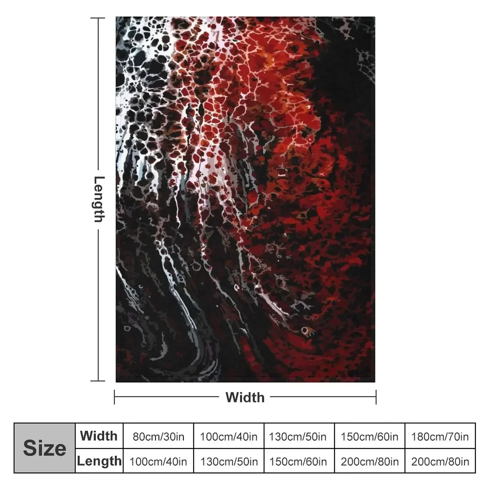 Copper Ridge - Acrylic Pour Fluid Art Throw Blanket Decorative Throw Winter beds Cute Plaid Stuffeds Single Sofa Quilt Blankets