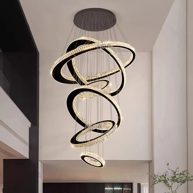 

Modern Stair Chandelier Pendant Lights Indoor Lighting Ceiling Lamp Hanging Light Led Chandeliers For Living Room Indoor Lightin