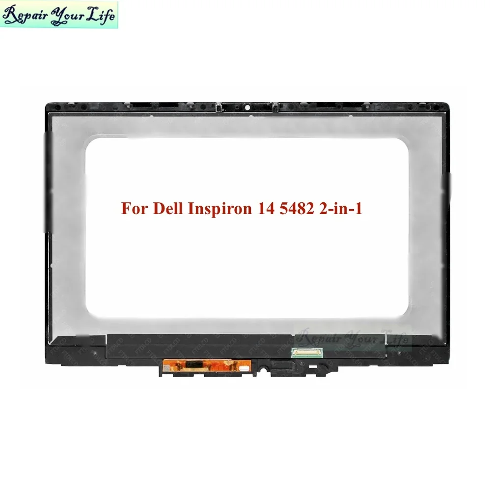 

03TKD7 Laptop LCD Screen Matrix Assembly For Dell Inspiron 14 5482 5485 2-in-1 P93G P93G001 FHD 1920*1080 3TKD7 Touch Digitizer