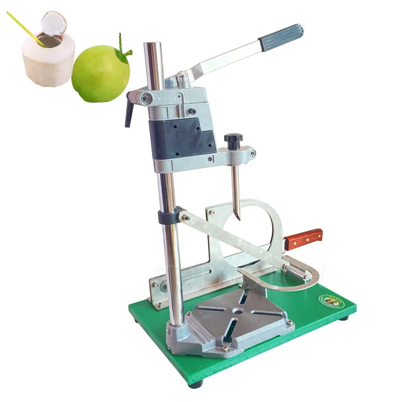 Commercial Peeled Coconut Bottom Cutter Fresh Young Coconut Cutting Machine Coconut Knife