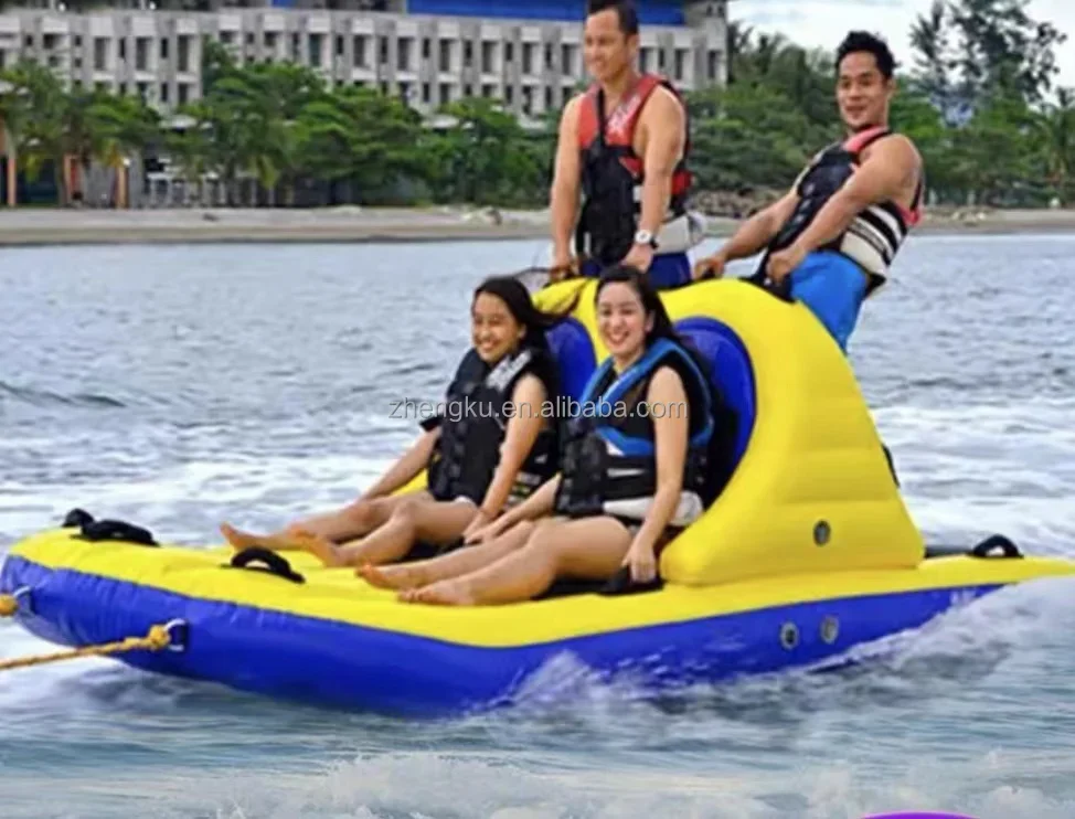 

Commercial PVC Towable Sofa Water Ski Tube Inflatable Water Disco Boat For Water Play Equipment
