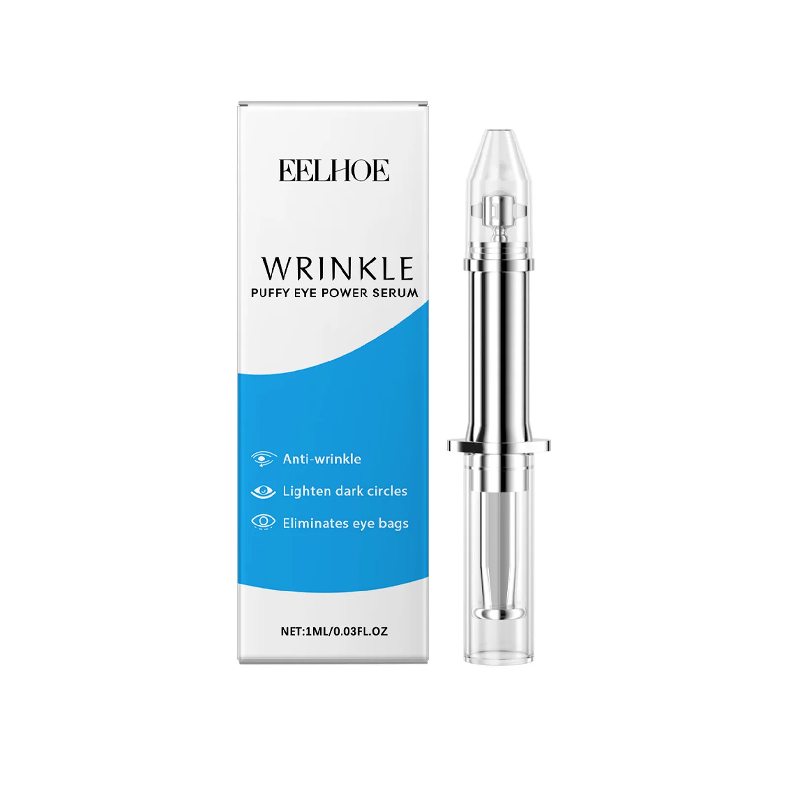 Suero para la piel de los ojos con colágeno hidrolizado, reafirmante de la piel, elimina las ojeras profundas, elimina las bolsas en los ojos, suero para ojos con ácido hialurónico