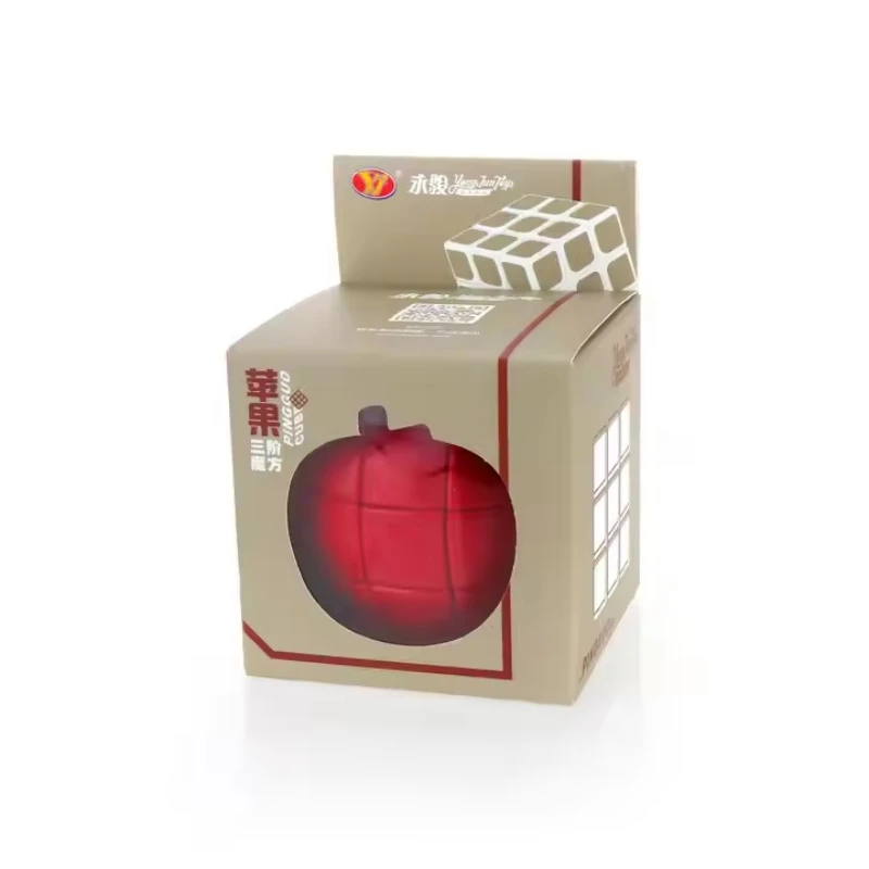 Yongjun Apple Shaped คริสต์มาส 3D ปริศนา Magic Cubes ของเล่นสําหรับของขวัญเด็กคริสต์มาสของขวัญ