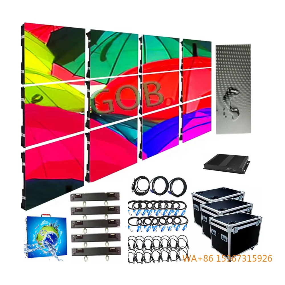 

P2.976-P4.81 500*500mm Curved LED Rental Panel 3840Hz Fast Lock Flight Case for Indoor Elevator