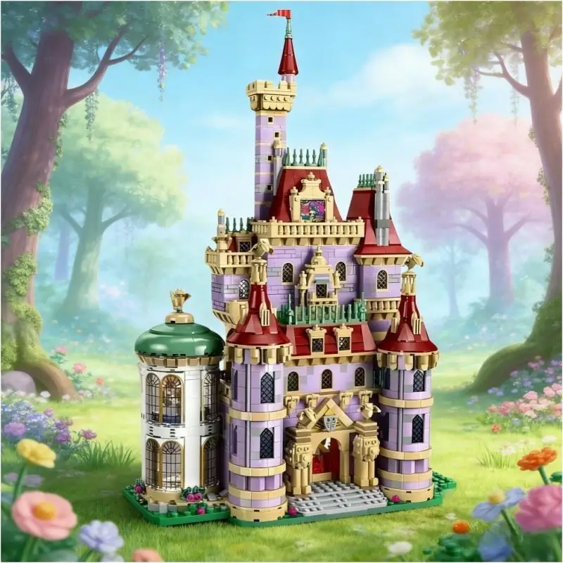 

2025 inventory DIY building blocks Beauty and the Beast House Castle Module 2916 particles, adult birthday gifts and toys