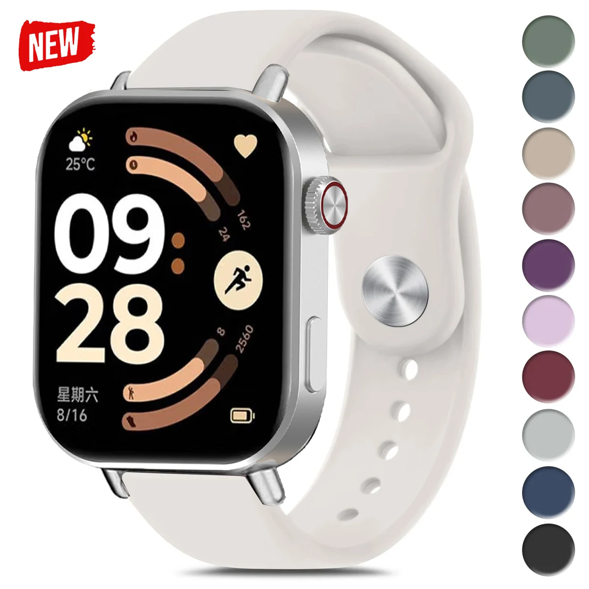 Silikonarmband für Redmi Watch 6 5 Zubehör Sportarmband Redmi Watch 4 für Xiaomi Mi Band 9pro 8pro Ersatzband