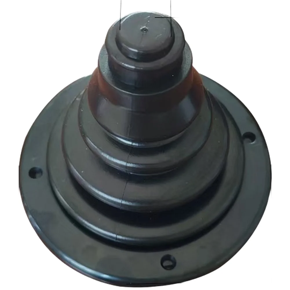 Marine-Grade Cable Protector for Boat Wiring Harnesses Silicone Plastic Construction 12cm OD 10.5cm Tall Black