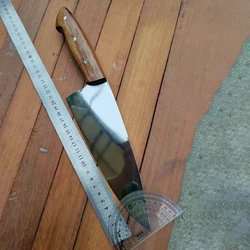 Chef Knife Wood Handle BG42 Steel Blade Sharp Cleaver Slicing Handmade Forged Cutlery Kitchen Knives For Cutting Vegetables Meat