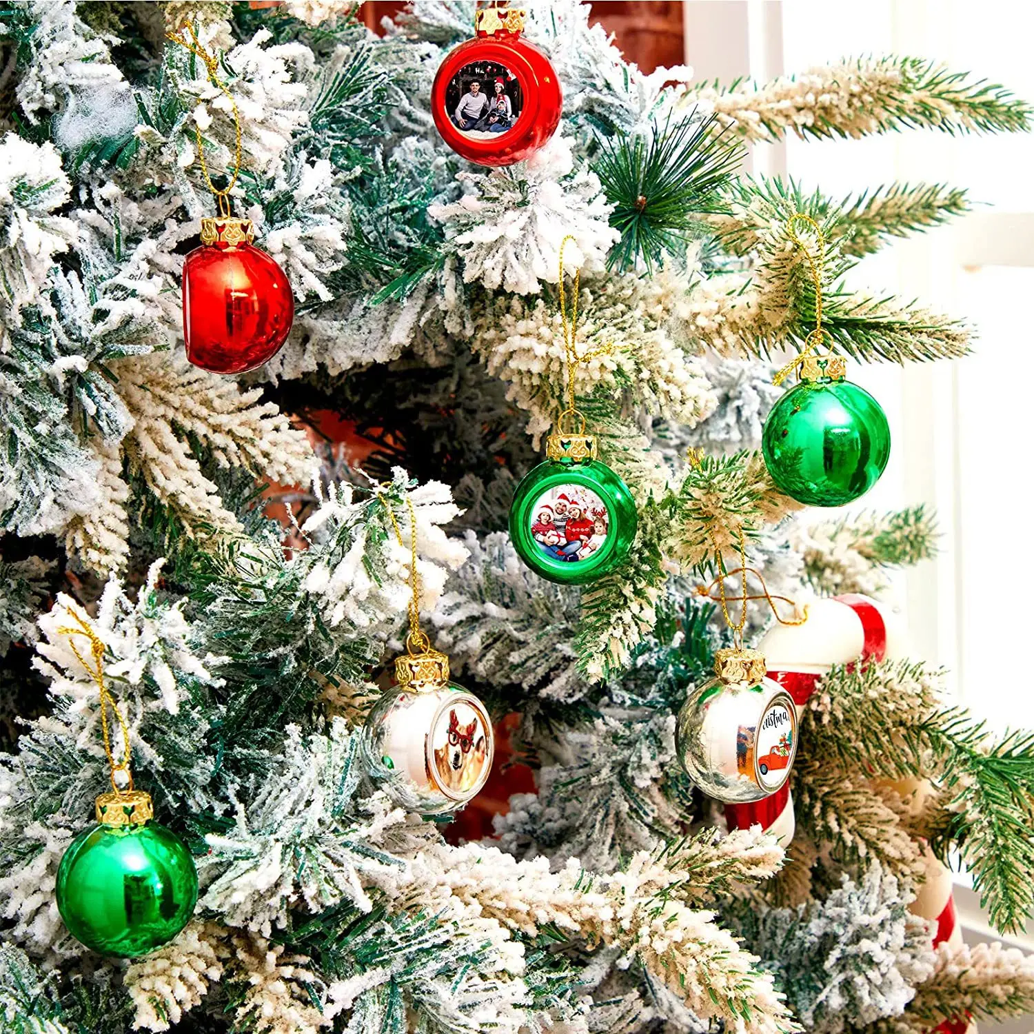 12pcs/lots Blank Sublimation Christmas Tree Ornaments Festival Decoration Transfer Printing Heat Press DIY Gifts Craft Print