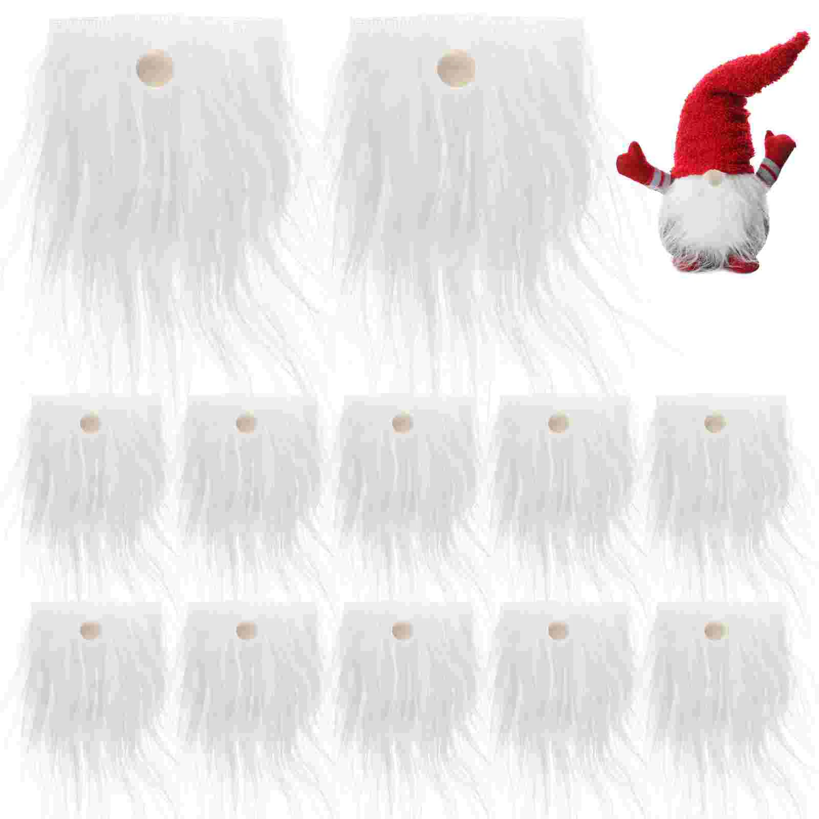 Dwarf Beard Fluffy Boots Fur Beards for Crafting Suite Supplies Wood Faux Gnome Gnomes Man Fabric