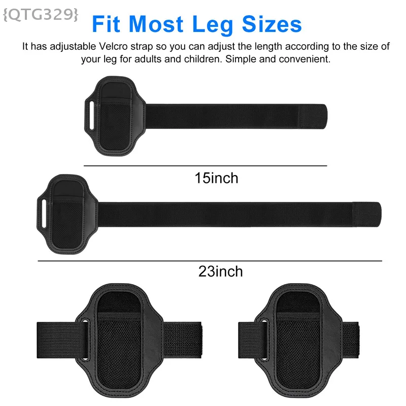 2 Pcs Leg Strap Set – Adjustable Elastic For Switch Sports Soccer, Compatible With JoyCons & Switch OLED Controller