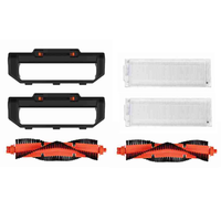 A52Q-6Pcs Robot Vacuum Accessories For Xiaomi STYTJ02YM Robot Vacuum Cleaning Robot Main Roll/Side Bruh/Air Filter/Mop Cloth