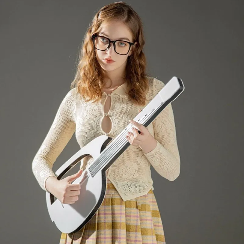 Intelligent Strumless Electric Guitar Automatic Singing Playing Beginner Silent Guitar Band Portable Accompaniment Instrument