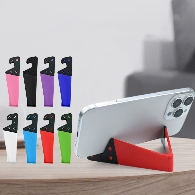 

Универсальная складная подставка для телефона для iPhone Samsung Xiaomi, красочный V-образный держатель для смартфона, планшетного ПК, настольного компьютера