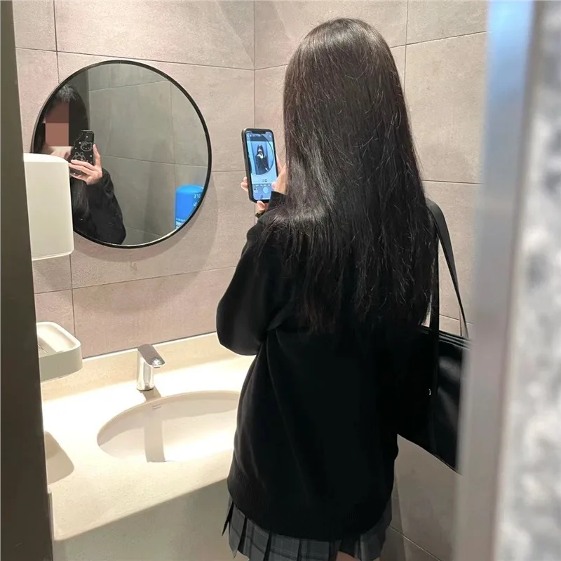 

Sweaters Jumpers Pullovers Women Damen For Pink Colour Slim Fit Long Sleeve Asymmetrical Zip BF Y2K Work OL Professional Simple