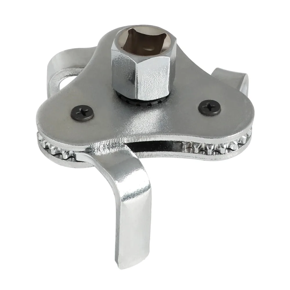 

Universal Adjustable 3 Jaw Oil Filter Wrench 2-1/2" to 4.5" Automotive Oil Filter Removal Tool Set