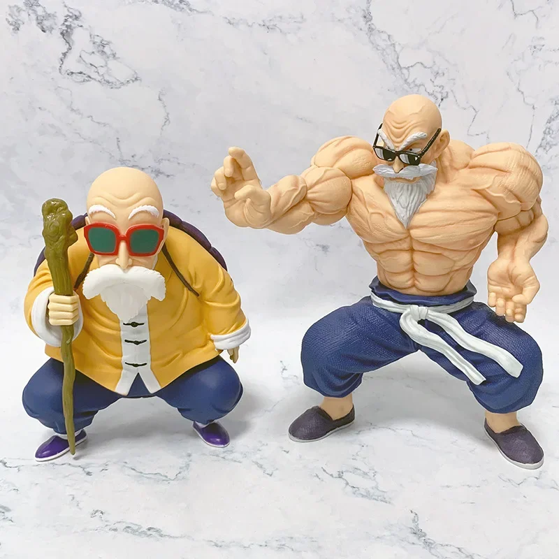 21-25cm Dragon Ball Anime Figure Goku Kame Sennin Figurine Muscle Master Roshi PVC Action Figure Model Children Dolls Gift Toys