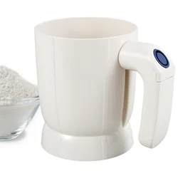 Electric Flour Sifter For Baking, Powder Sugar Shaker With Stainless Steel Fine Mesh,Fine Mesh Flour Sifter Sieve Kitchen Tools