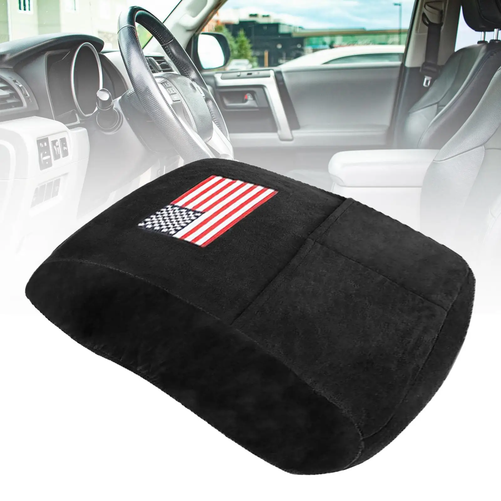 Center Console Armrest Pad Cover, Velvet, Directly Replace Armrest Protector Cushion for 1500 2500 3500 Auto Accessory