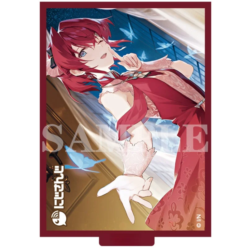 60 Sheet Card Holder Anime Protagonist Lize Takamiya Kaga Diy Protective Flash Sleeve Action Toy Figures Anime Game Collection