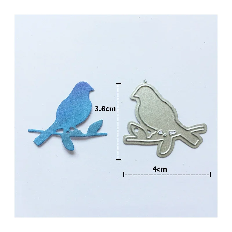 Bird Tree Leaf Scrapbooking Frame Metal Cutting Dies New 2024 Embossing Stencil Craft Christtmas Easter Party Paper Card Making