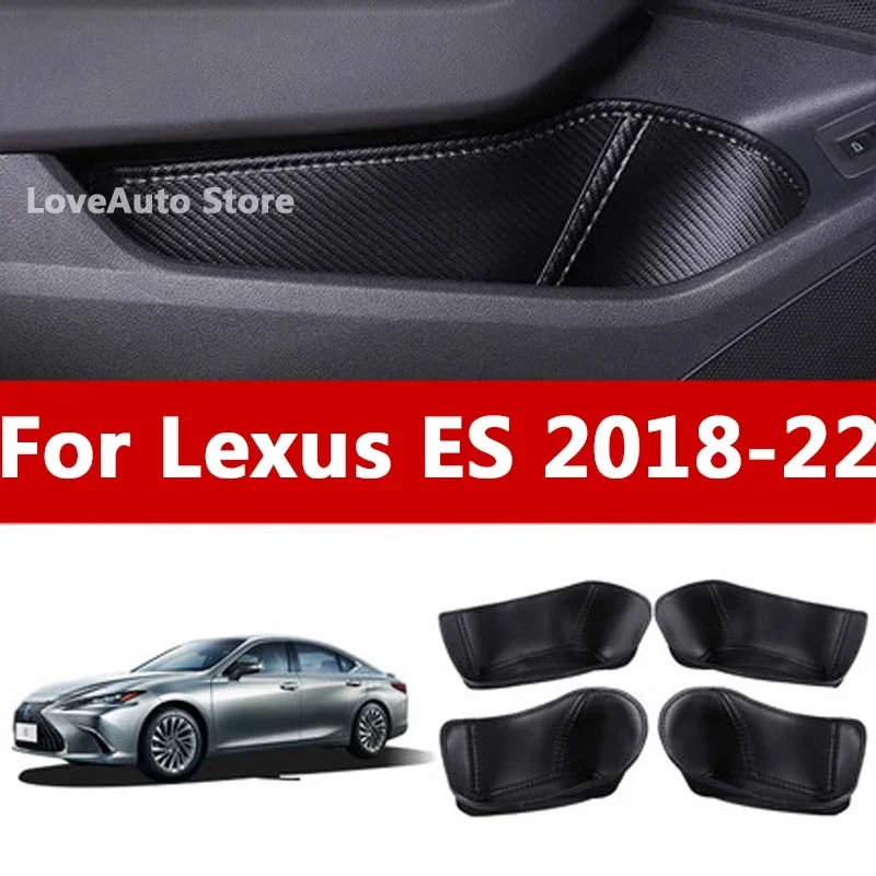 

For Lexus ES ES200 ES260 ES300h Car Front Rear Door Inner Armrest Handle Storage Multifunctional Anti-dirty Box Cover 2018-2022