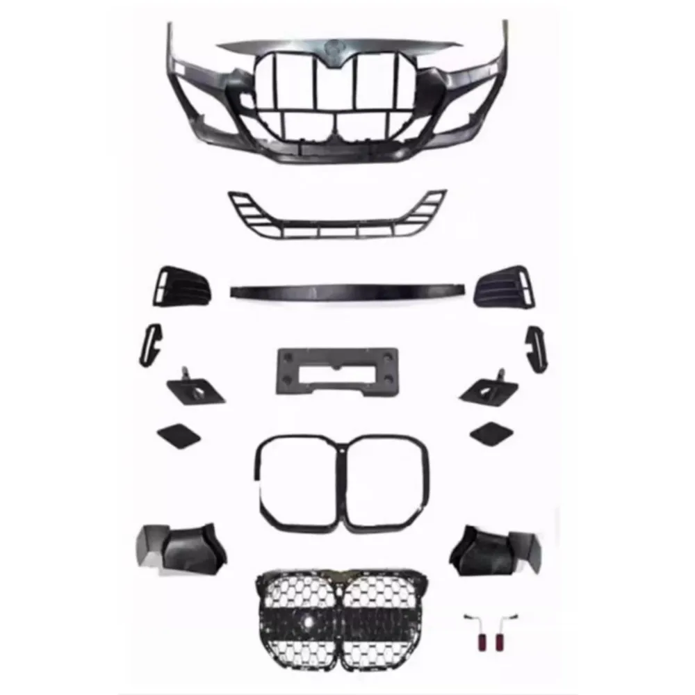 Car Body Kit For BMW 3 Series F30 2013-2019 Modified Front Bumper Grille Mask Fog Lamp Frame Assembly Auto Accessories