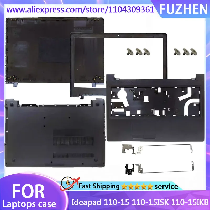 

NEW Cover For Ideapad 110-15 110-15ISK 110-15IKB LCD Rear Cover/Front Frame/Palm Pad/Bottom Cover/hinged Top Cover Black
