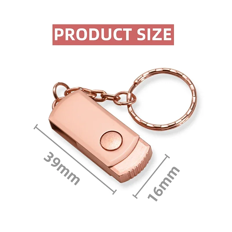 Metalowa pamięć flash USB JASTET 128GB 128GB Szybka pamięć 64GB Obrotowy pendrive 32GB Kreatywny prezent USB Stick 16GB