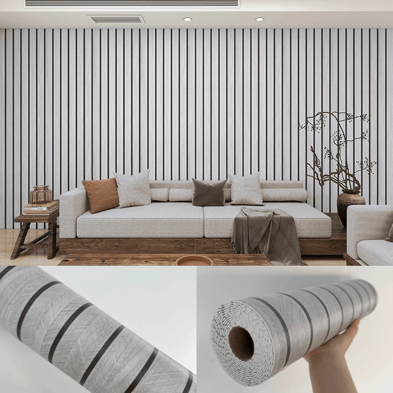 10/5/3M zelfklevend waterdicht dik behang luxe voor woonkamer houten rooster muursticker achtergrond muur decor wandplaat