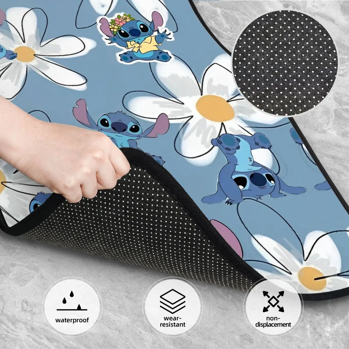 الأسد غرزة Kawaill الغريبة الحصير سيارة السجاد مجموعة كاملة المضادة للانزلاق العالمي السيارات الكلمة حصيرة صالح للشاحنات المتوسطة