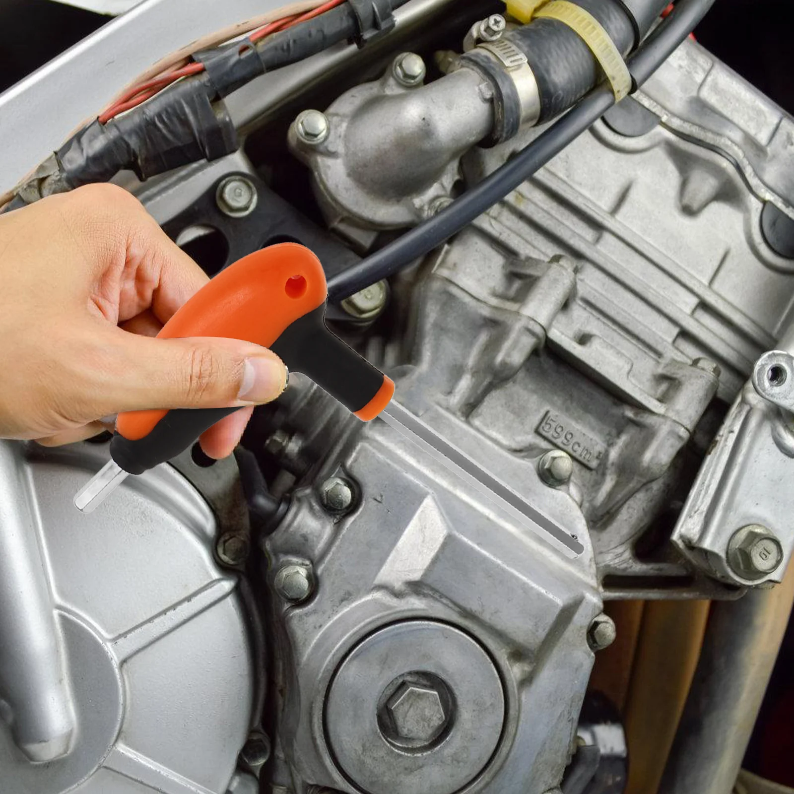 

1 комплект, механический инструмент с Т-образной ручкой для мотоцикла, ключ с Т-образной ручкой, набор гаечных ключей с длинным вылетом для ремонта и обслуживания