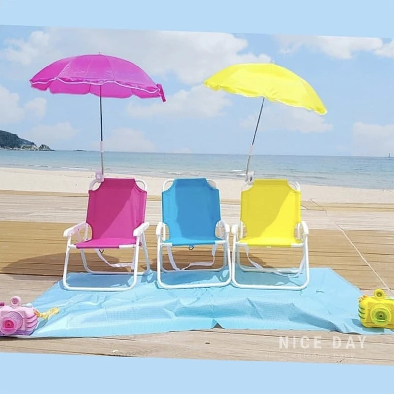 South Korea ins children's beach chair outdoor portable folding chair baby seaside holiday chair stool photo props