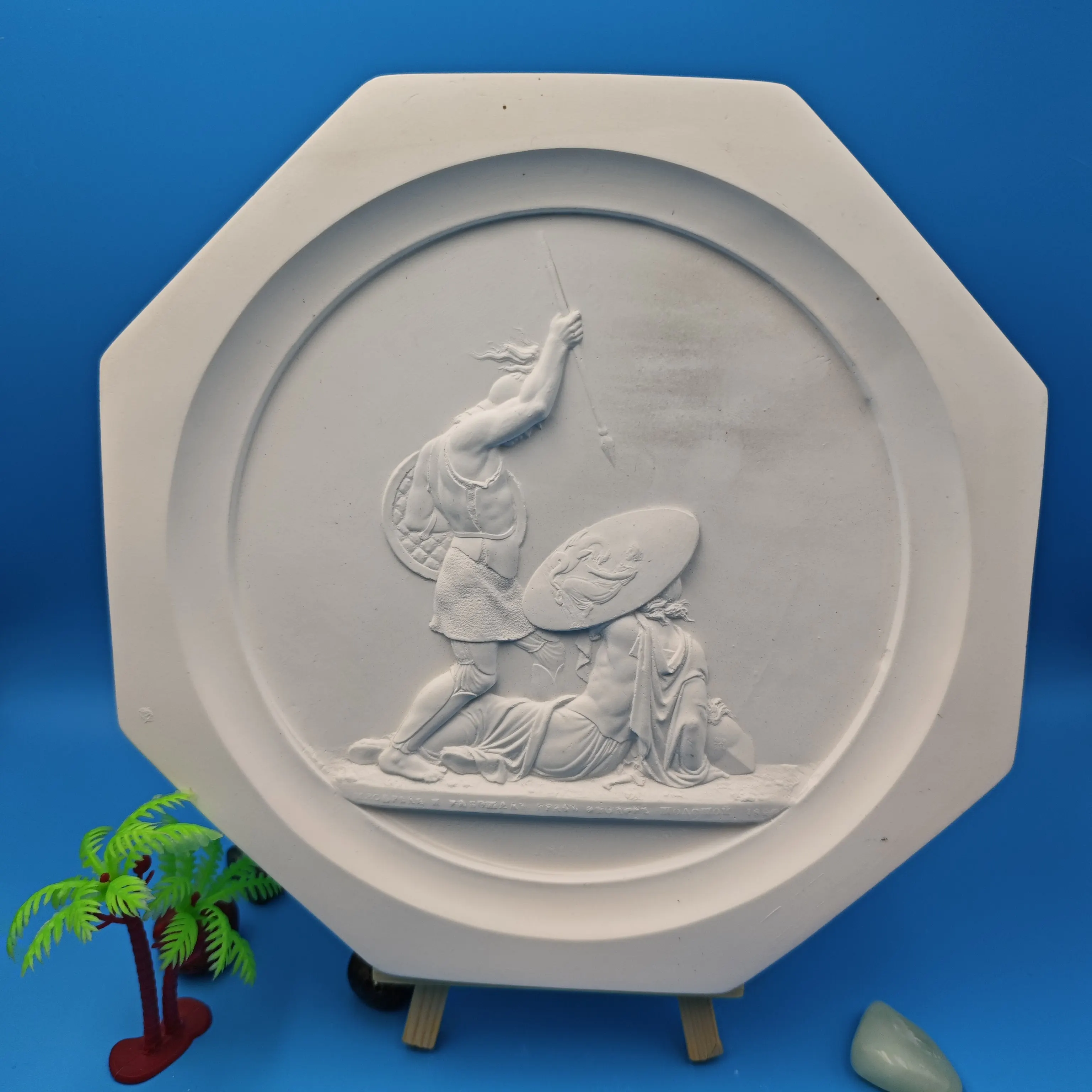 

Ancient Greek Relief Art Statue Mini Desktop Sculpture Home Decor Handmade Figurine living room decoration