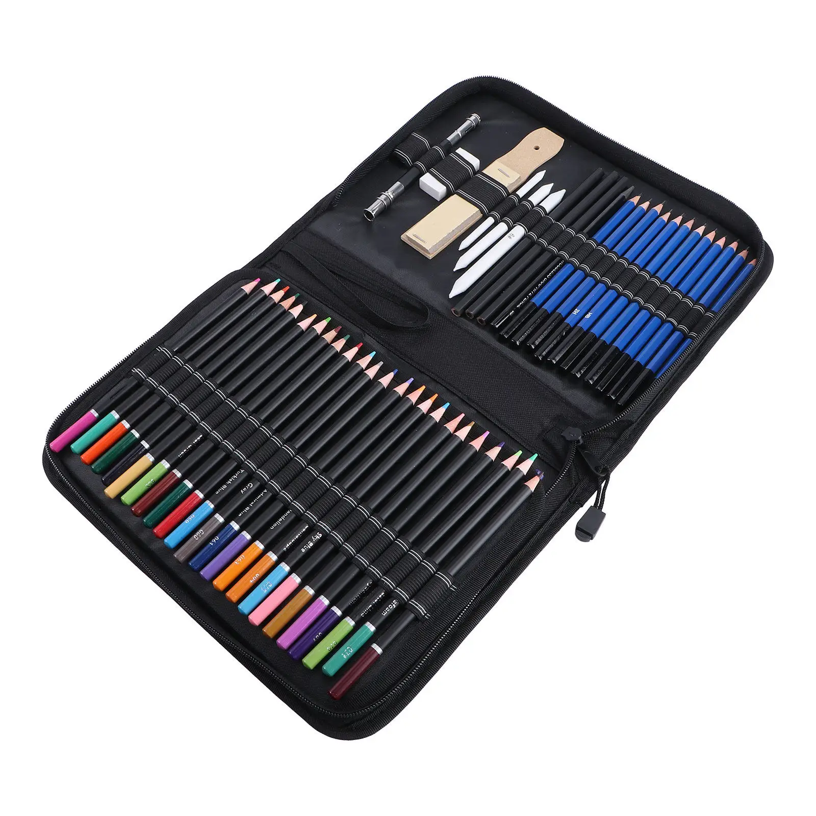 95-Piece Colored Pencil Set with Sharpener, Extender & Eraser for Drawing, Sketching, School and Art Projects