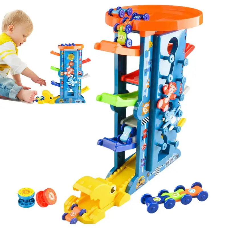 

Автомобиль рампа игрушка для детей Ранние развивающие игрушки крест 4 LevelsToddlers игрушки головоломка трасса для детей игрушки и игры аксессуары