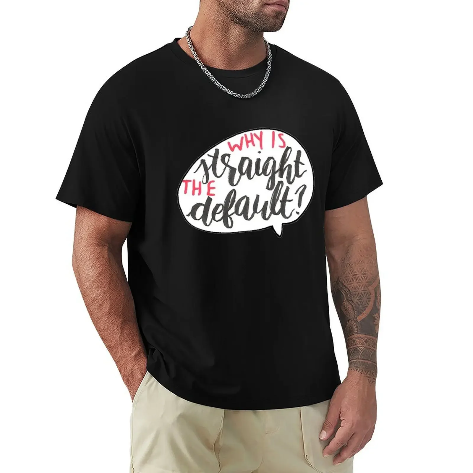 Why Is Straight The Default? - Simon Vs. T-Shirt summer clothes vintage custom t shirt funny t shirts men