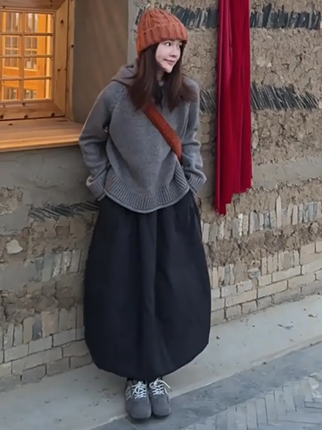 

Теплая хлопковая юбка миди на подкладке для женщин больших размеров, свободная, универсальная, в стиле арт-деко, для повседневной носки, прямая, трапециевидная, зимняя одежда