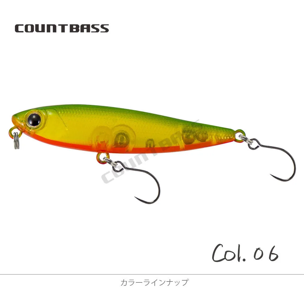 COUNTBASS Wobbler Topwater 55mm 2-3/16" 3g 1/8 oz. Schwimmender Köder, Bleistiftstopfen, Angler-Angelköder, La Peche Au Leurre Hardbaits – Detail 17