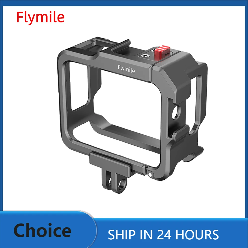 Flymile Expansion Frame for Insta360 GO 3/GO 3S Cold Shoe Protective Bracket Hard Frame Housing Case Sports Camera Accessories