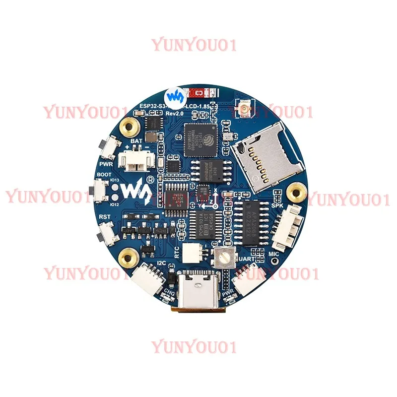 

ESP32-S3 development board, Xiaozhi AI voice 1.85 inch capacitive touch round screen WIFI Bluetooth