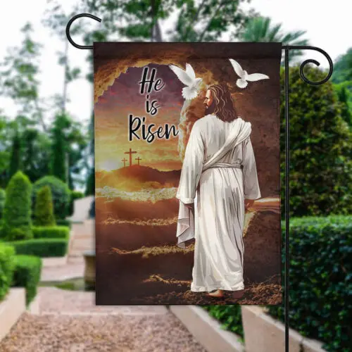 He Is Risen Flag, Faith Jesus Flag, Christian Flag, Resurrection of Jesus Christ