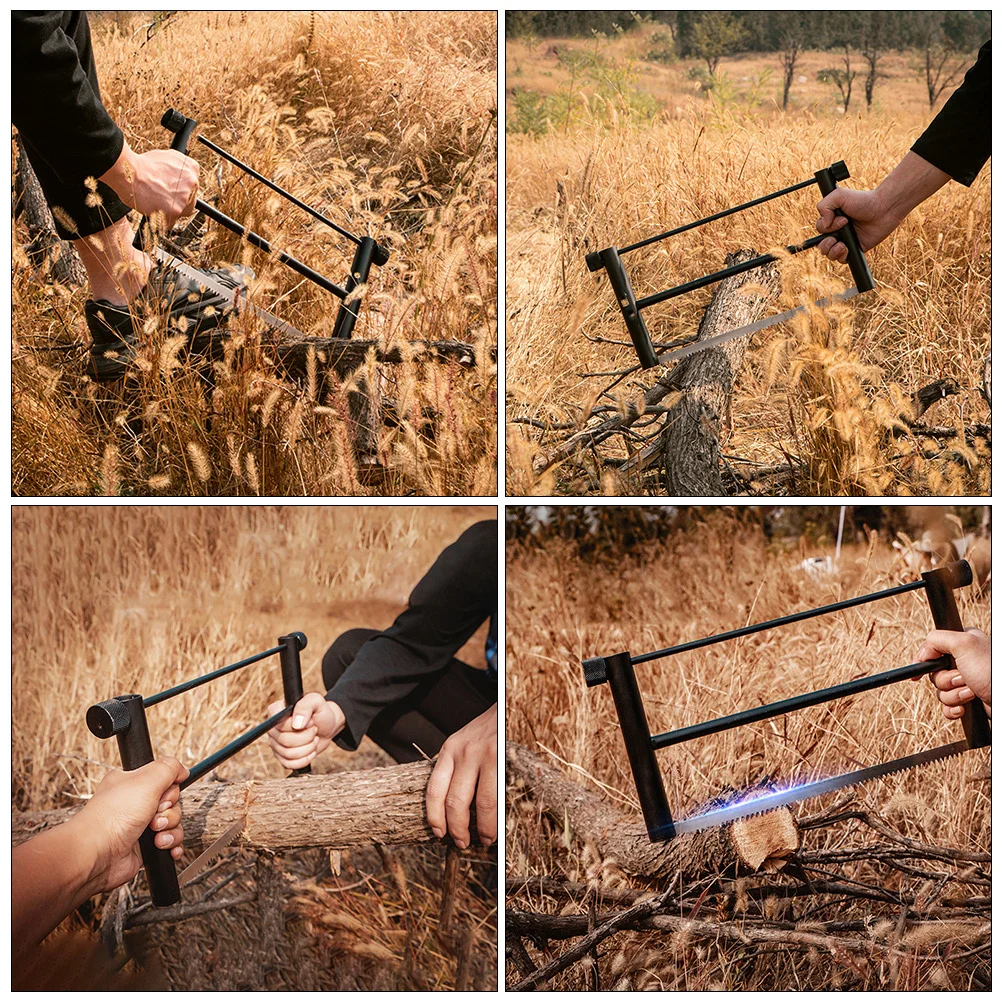 

Collapsible Folding Saw for Outdoor Activities Heavy Duty Bow for Wood Lumber Lightweight Foldable Camping Saw with Rugged