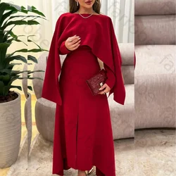 Customized Intricate Jersey Pleat A-line O-Neck Dress Homecoming Dresses Classic Exquisite Modern Style Party Gown for Women