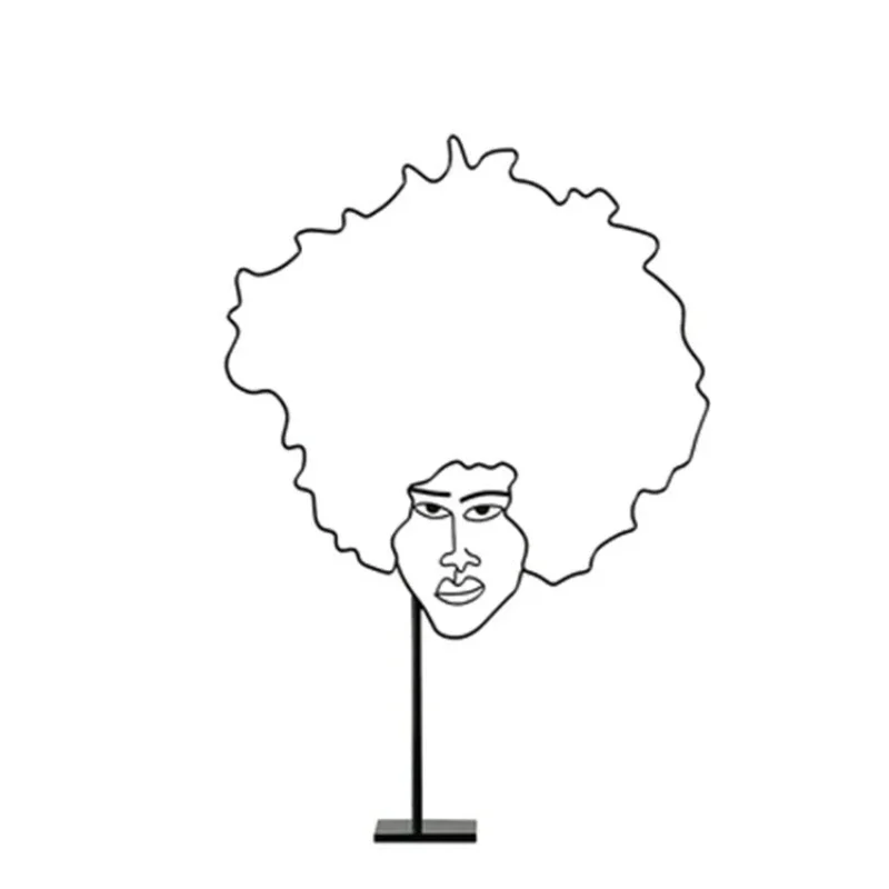 

Creative Modern Simple Design Metal Sugar Character Ornament Decorative Entrance Desktop TV Cabinet Hotel Homestay Display