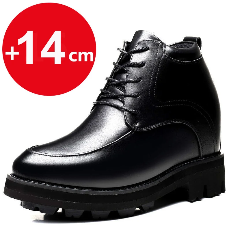 

Men Elevator Shoes 14cm Men Invisible Height-increasing Leather Dress Shoes Man Extra-high heels 14cm Hidden elevation Shoes