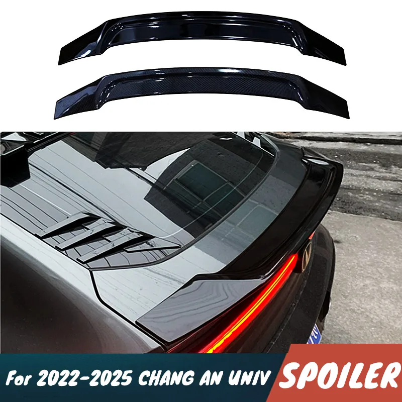 

Для 2022-2025 CHANG AN UNIV PP MateriaI автомобильная задняя крышка багажника, спойлер для губ, крылья, черный карбоновый комплект кузова, аксессуары для тюнинга