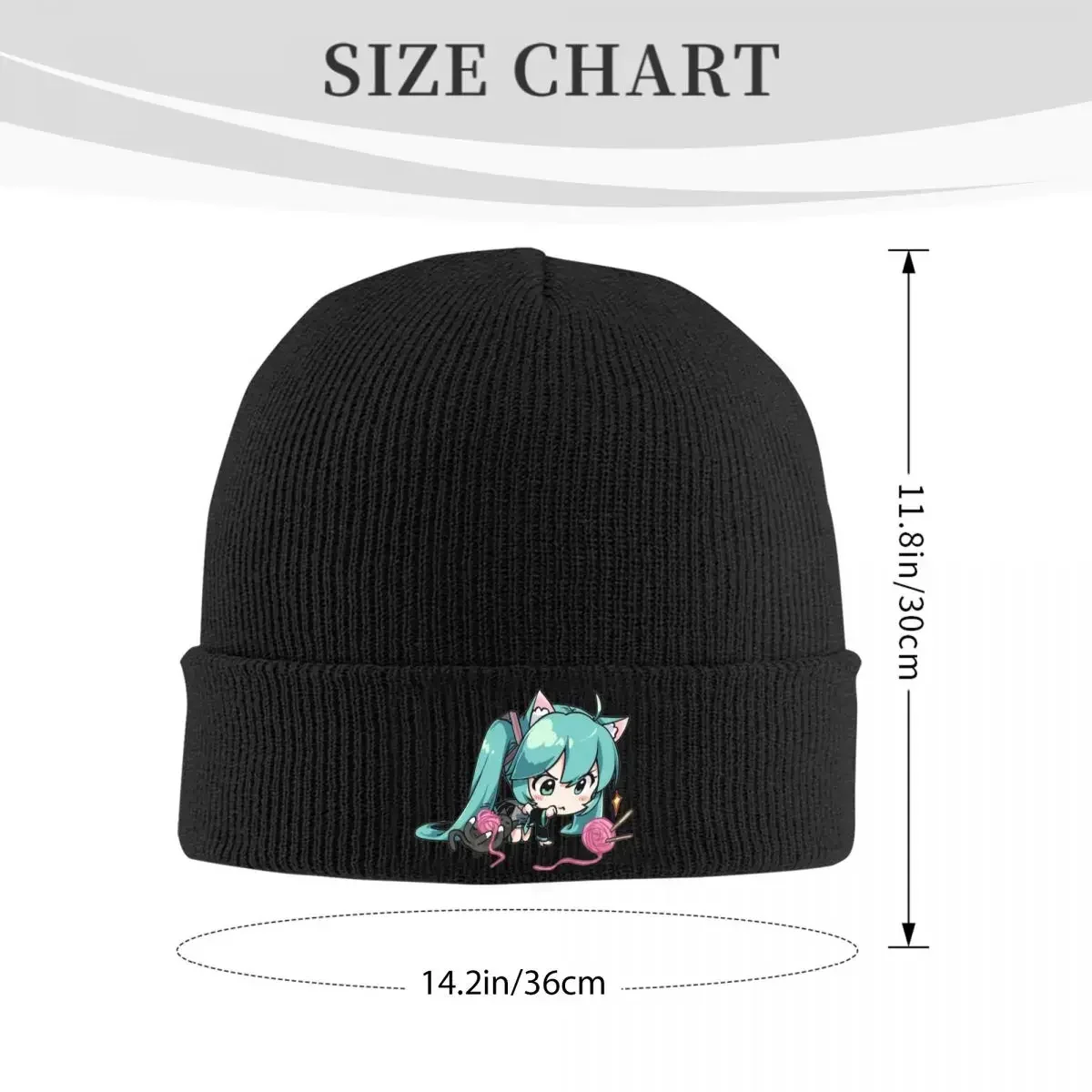 Hatsunes Mikus Beanie Hats meme Bonnet Hats Men Women Unisex Trendy Outdoor Sport Skullies Beanies Spring Design Elastic Caps