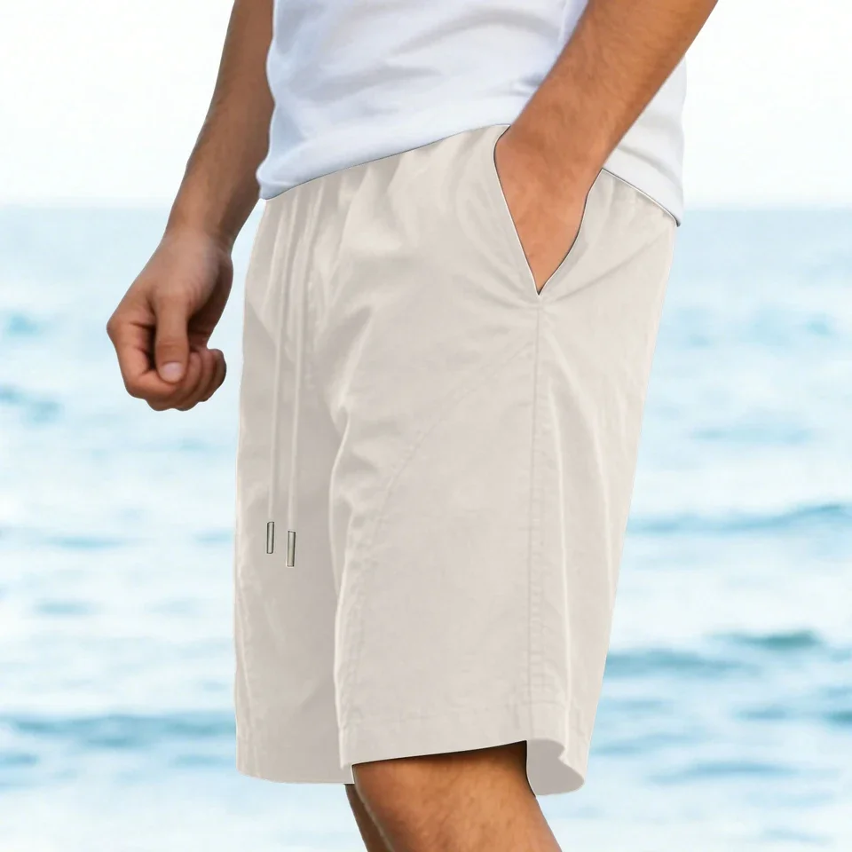 Summer New Men's Shorts Large Size Lightweight Breathable Casual Short Pants Daily Wear Holiday Beach Shorts Mens Clothing